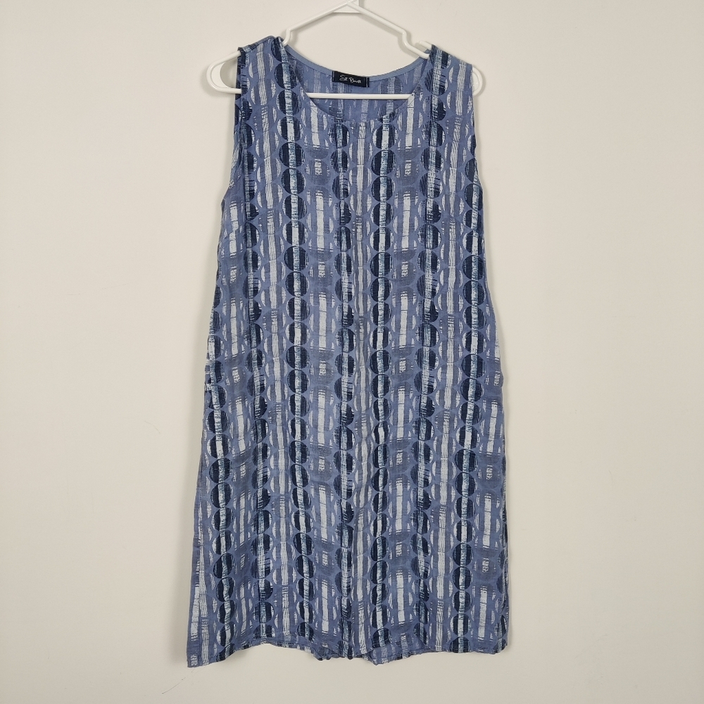 Poupette St. Barth Women's Midi Sun Dress Size Large Beach Summer Resortwear NEW